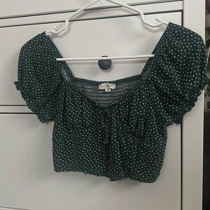 Green Floral Pac Sun Top